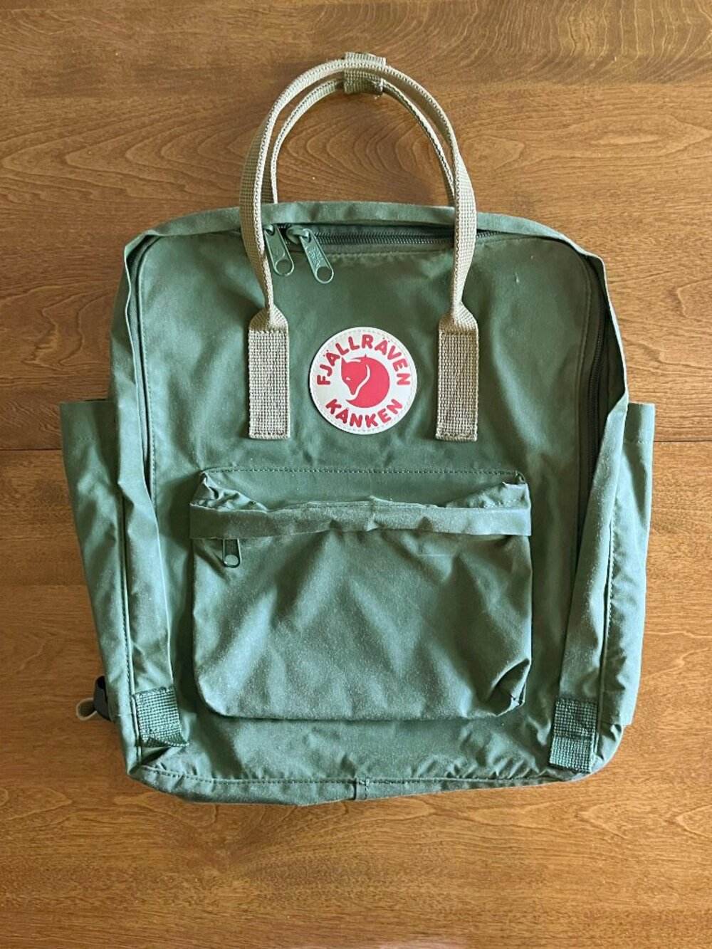 Fjallraven Kanken green backpack